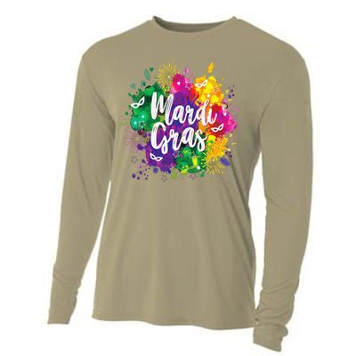 Mardi Gras Fat Tuesday New Orleans Mobile Carnival Parade Cooling Performance Long Sleeve Crew