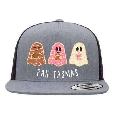 Mexican Ghost Friendship Conchas Halloween Flat Bill Trucker Hat