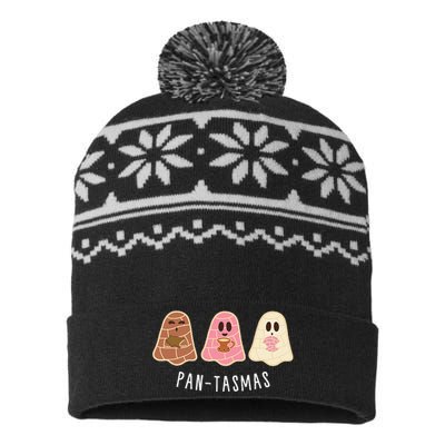 Mexican Ghost Friendship Conchas Halloween USA-Made Snowflake Beanie