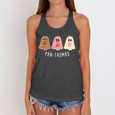 Mexican Ghost Friendship Conchas Halloween Women's Knotted Racerback Tank