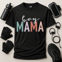 Mama Gifts For Mother Mom Of Leopard Print Cooling Performance Crew T-Shirt