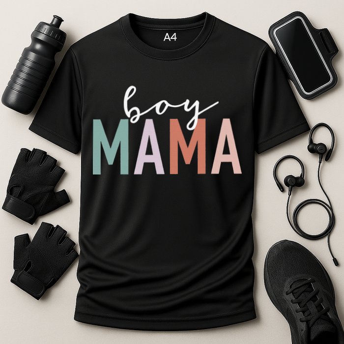 Mama Gifts For Mother Mom Of Leopard Print Cooling Performance Crew T-Shirt