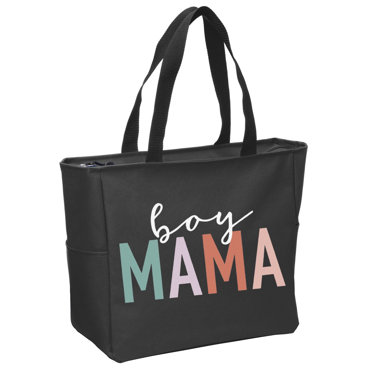 Mama Gifts For Mother Mom Of Leopard Print Zip Tote Bag
