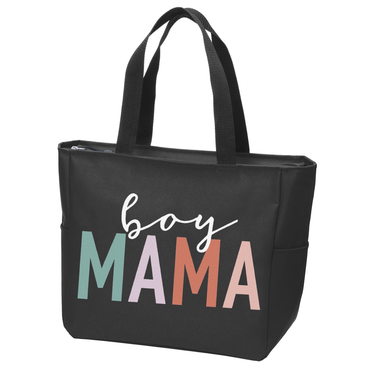 Mama Gifts For Mother Mom Of Leopard Print Zip Tote Bag