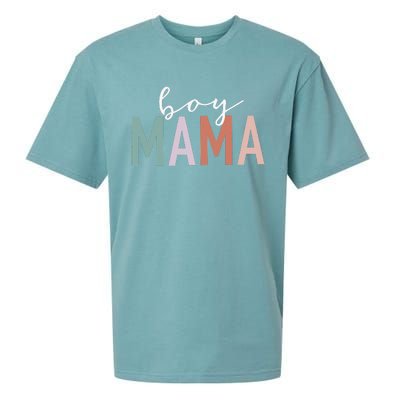 Mama Gifts For Mother Mom Of Leopard Print Sueded Cloud Jersey T-Shirt