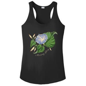 Morning Glory Flower Botanical Funny Gift Ladies PosiCharge Competitor Racerback Tank