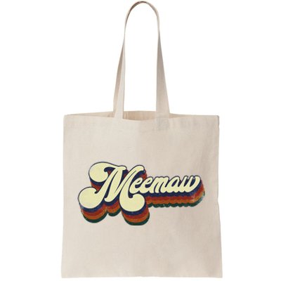 Meemaw Gifts For Grandma Retro Vintage MotherS Day Meemaw Tote Bag