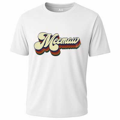 Meemaw Gifts For Grandma Retro Vintage MotherS Day Meemaw Performance Shirt