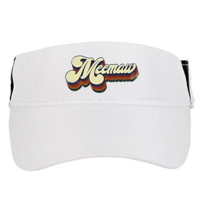 Meemaw Gifts For Grandma Retro Vintage MotherS Day Meemaw Adult Drive Performance Visor
