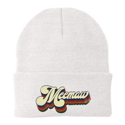 Meemaw Gifts For Grandma Retro Vintage MotherS Day Meemaw Beanie