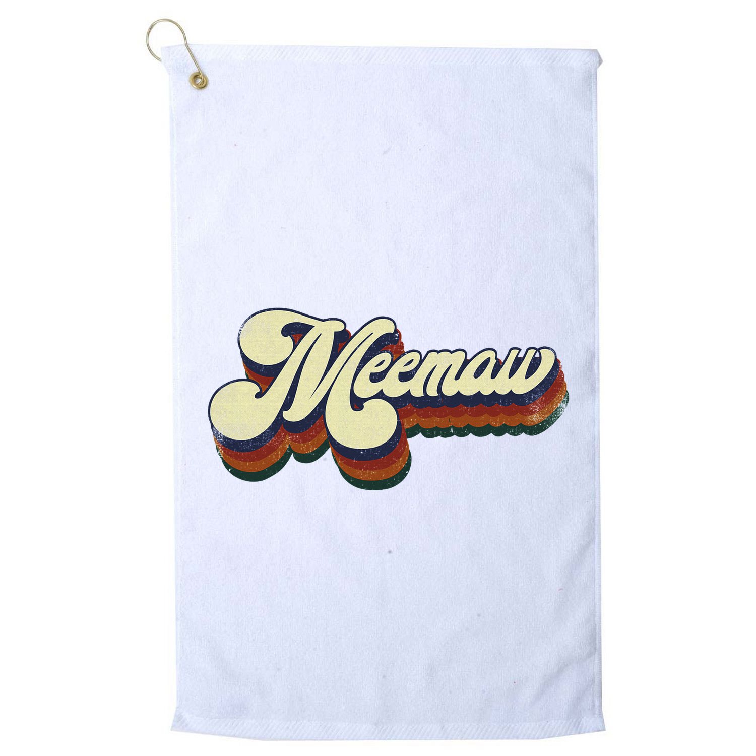 Meemaw Gifts For Grandma Retro Vintage MotherS Day Meemaw Golf Towel