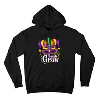 Mardi Gras For Beads Mask Feathers Hoodie