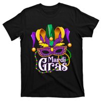 Mardi Gras For Beads Mask Feathers T-Shirt