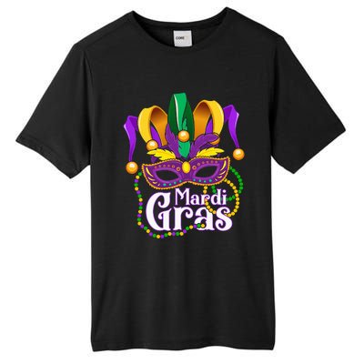 Mardi Gras For Beads Mask Feathers Tall Fusion ChromaSoft Performance T-Shirt