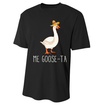 Me GooseTa Funny Mexican Spanish Goose Pun Classic Performance Sprint T-Shirt