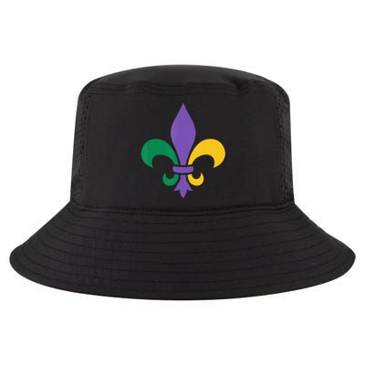 Mardi Gras fleur de lis funny festival Cool Comfort Performance Bucket Hat