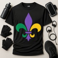 Mardi Gras fleur de lis funny festival Cooling Performance Crew T-Shirt