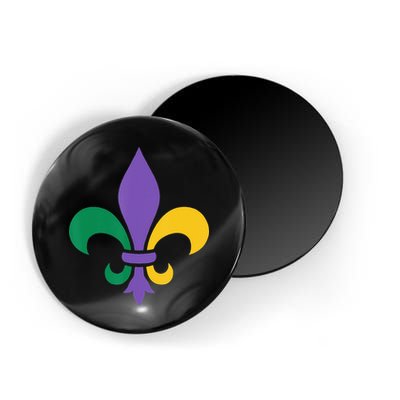 Mardi Gras fleur de lis funny festival Magnet