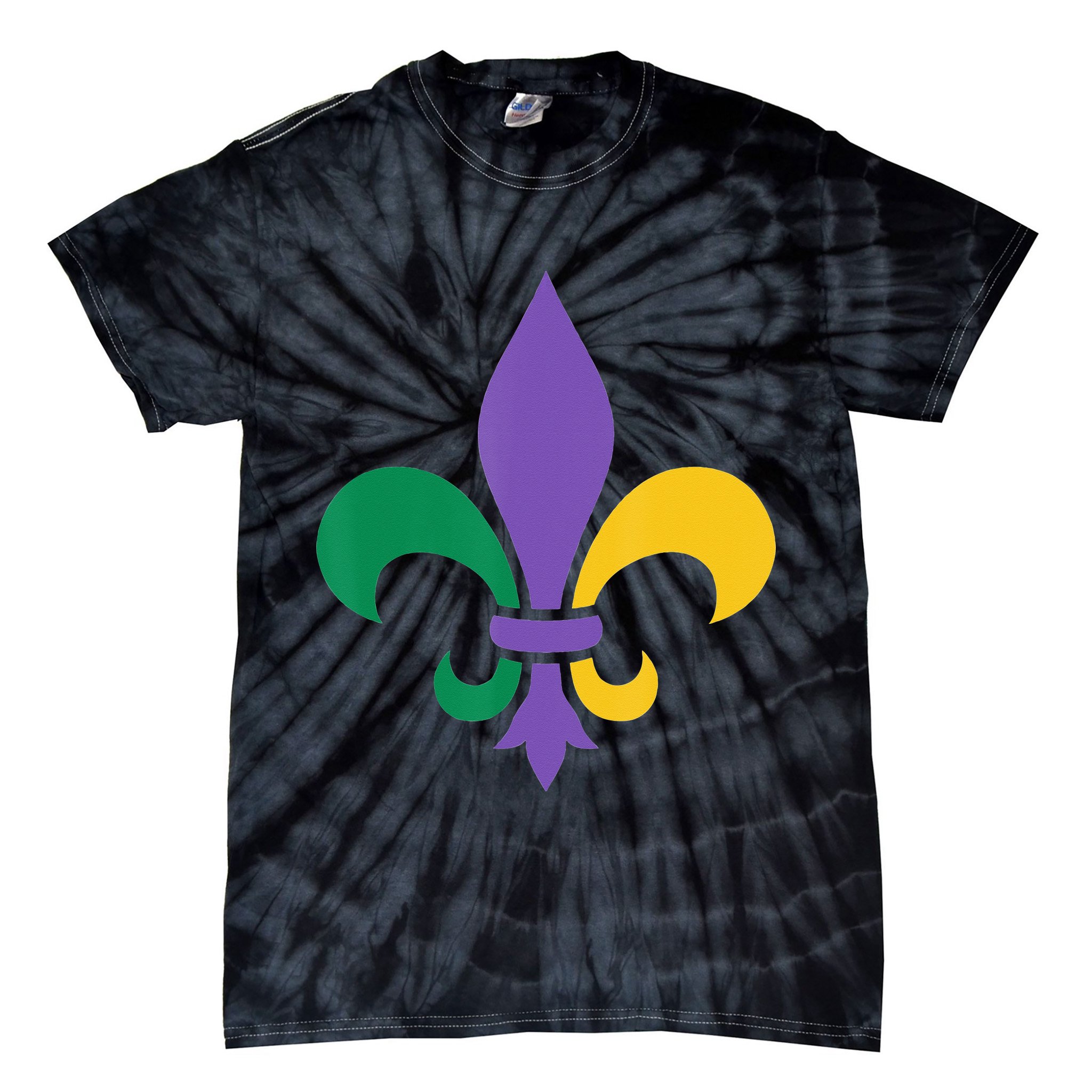 Mardi Gras fleur de lis funny festival Tie-Dye T-Shirt