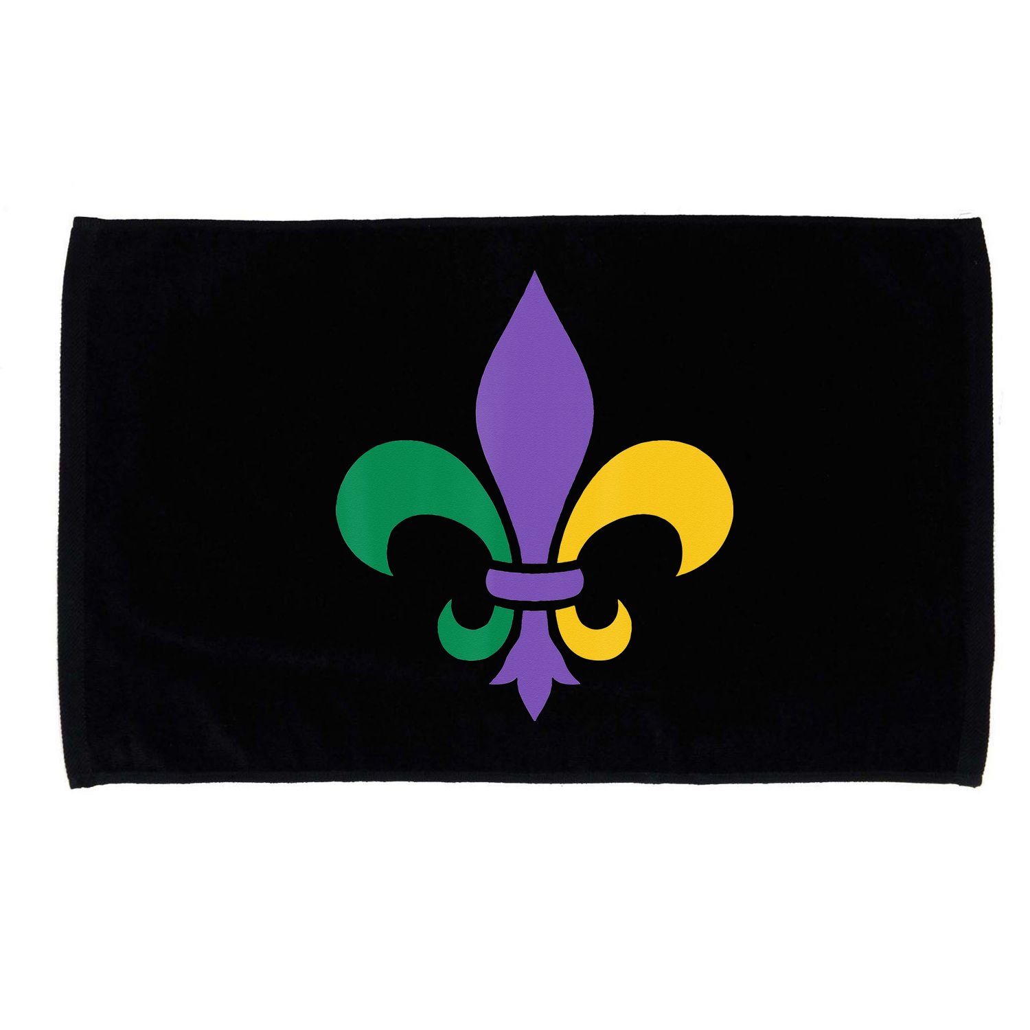 Mardi Gras fleur de lis funny festival Microfiber Hand Towel