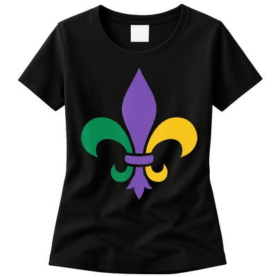 Mardi Gras fleur de lis funny festival Womens T-Shirt