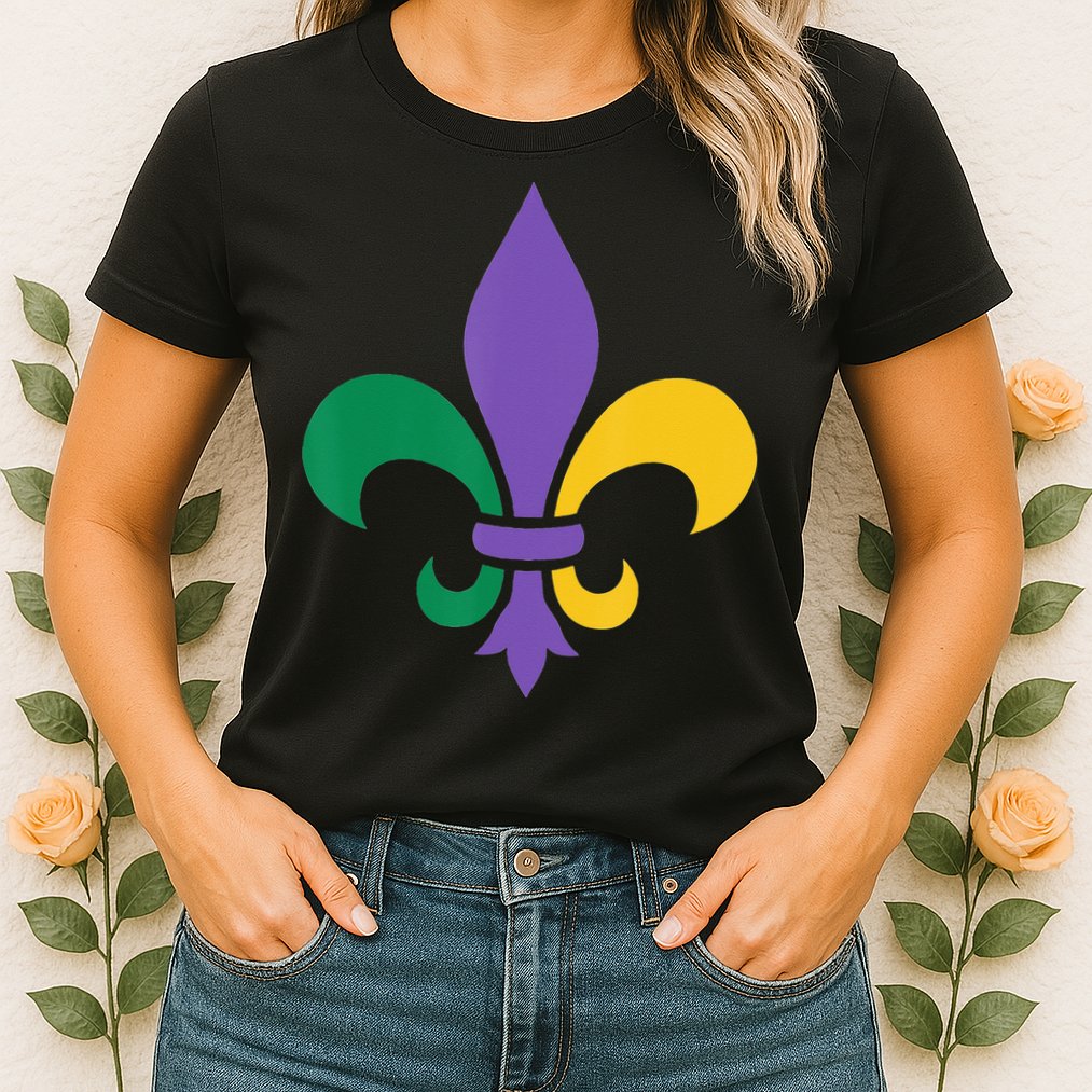 Mardi Gras fleur de lis funny festival Womens T-Shirt
