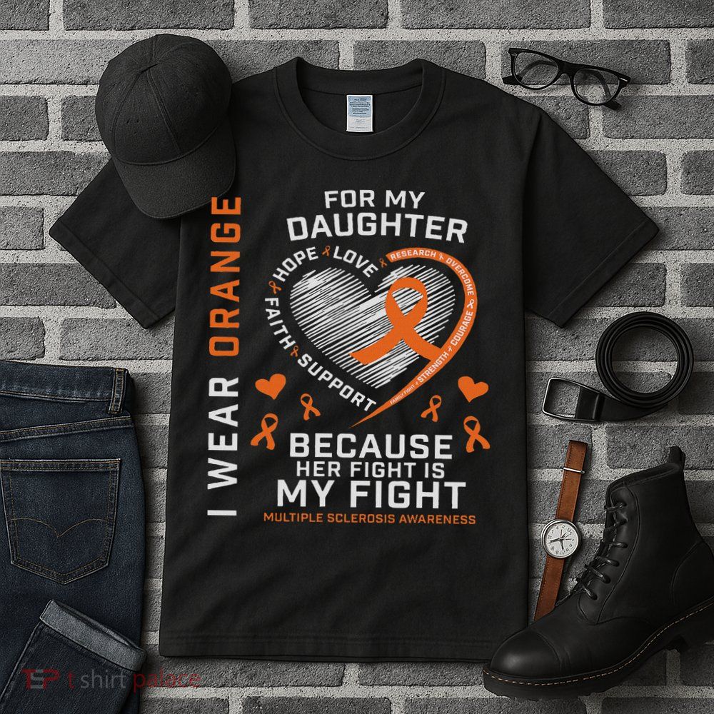 Ms Gifts Fight Daughter Multiple Sclerosis Awareness Tall T-Shirt