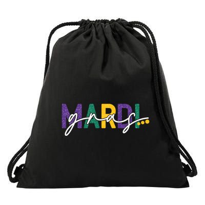 Mardi Gras Fleur De Lis Drawstring Bag