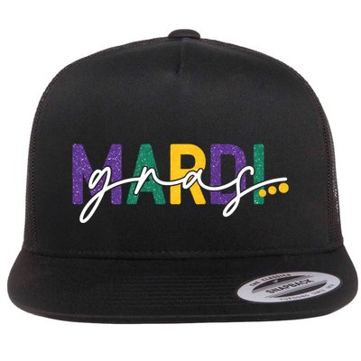 Mardi Gras Fleur De Lis Flatbill Hat