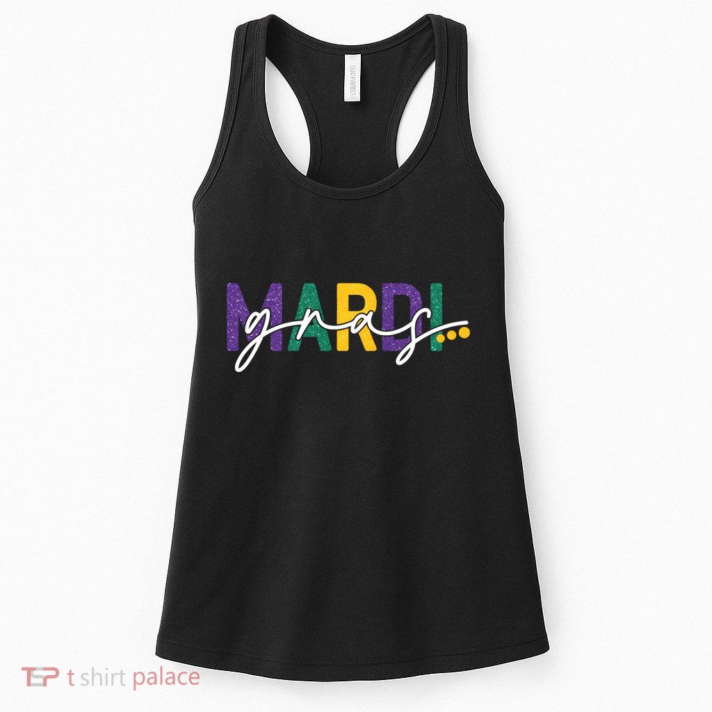 Mardi Gras Fleur De Lis Womens Tank Top