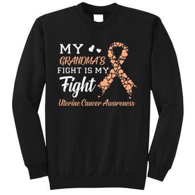 My Grandmas Fight Is My Fight Uterine Cancer Awareness Sweatshirt