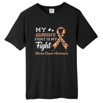 My Grandmas Fight Is My Fight Uterine Cancer Awareness Tall Fusion ChromaSoft Performance T-Shirt