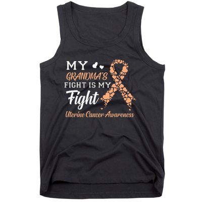 My Grandmas Fight Is My Fight Uterine Cancer Awareness Tank Top