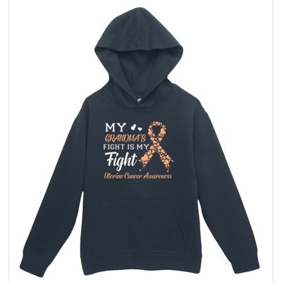 My Grandmas Fight Is My Fight Uterine Cancer Awareness Urban Pullover Hoodie