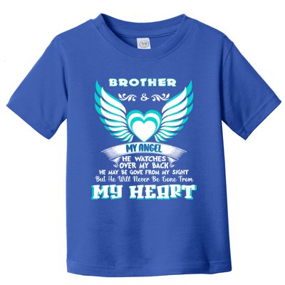 Memorial Gift For Cute Gift Loss Of Brother Brother In Heaven Cool Gift Toddler T-Shirt