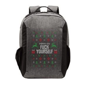 Merry Go Fuck Yourself Ugly Christmas Vector Backpack