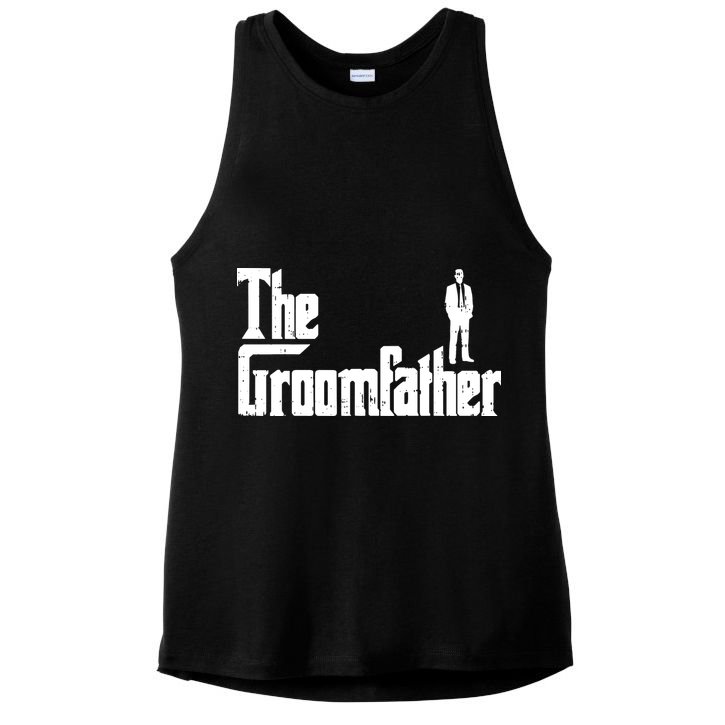 Mens Groom Father Funny Wedding Party Rehearsal Dinner Dad Gift Ladies PosiCharge Tri-Blend Wicking Tank