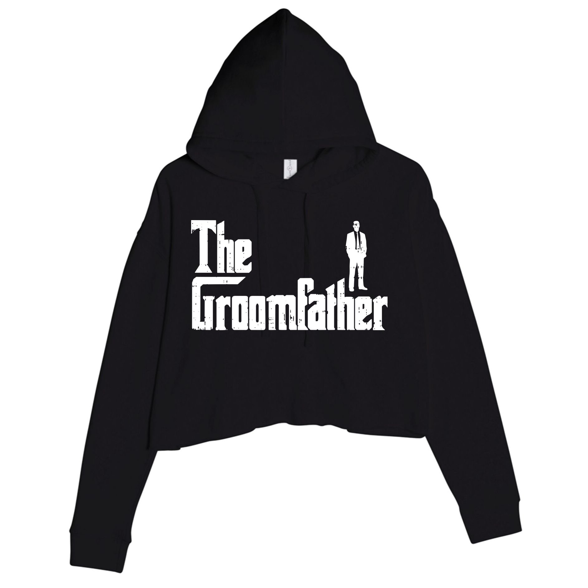 Mens Groom Father Funny Wedding Party Rehearsal Dinner Dad Gift Crop Fleece Hoodie