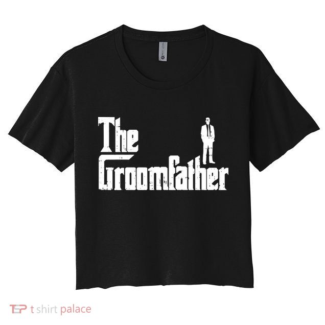 Mens Groom Father Funny Wedding Party Rehearsal Dinner Dad Gift Crop Top