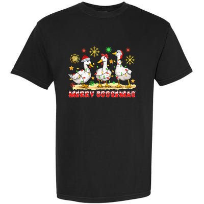 Merry Goosemas Funny Christmas Duck Silly Goose Memes Garment-Dyed Heavyweight T-Shirt