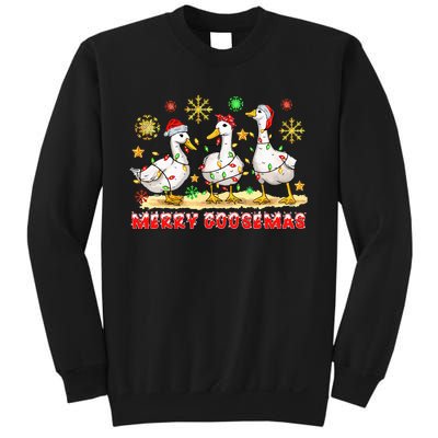 Merry Goosemas Funny Christmas Duck Silly Goose Memes Sweatshirt