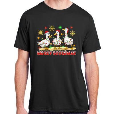 Merry Goosemas Funny Christmas Duck Silly Goose Memes Adult ChromaSoft Performance T-Shirt