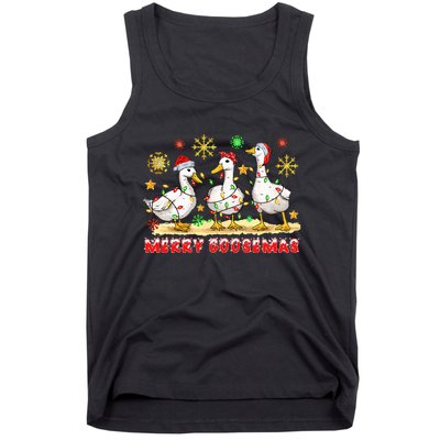 Merry Goosemas Funny Christmas Duck Silly Goose Memes Tank Top