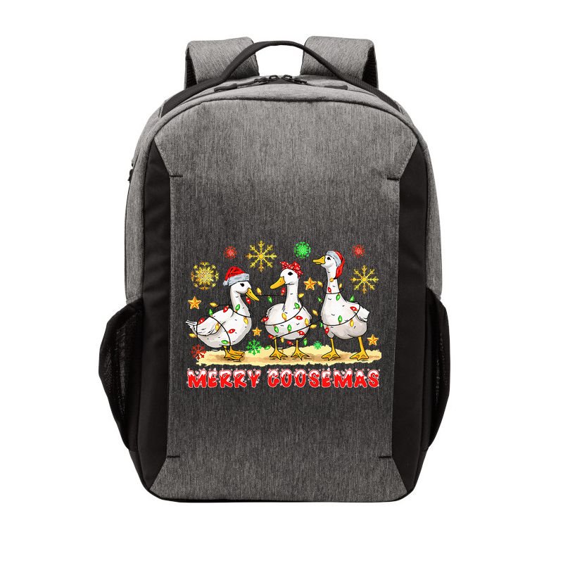 Merry Goosemas Funny Christmas Duck Silly Goose Memes Vector Backpack