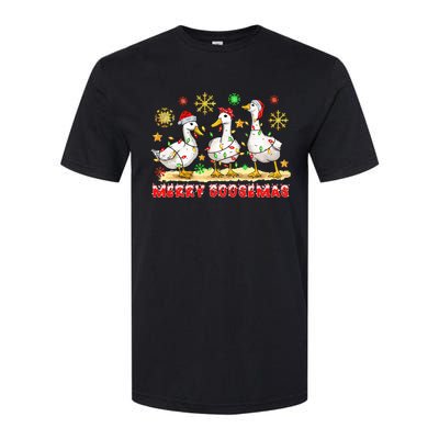 Merry Goosemas Funny Christmas Duck Silly Goose Memes Softstyle CVC T-Shirt