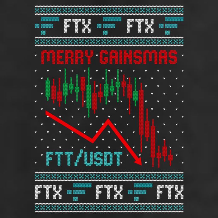 Merry Gainsmas FTX Crypto Cryptocurrency Funny Christmas Ugly Sweater Adult Drive Performance Visor
