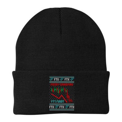 Merry Gainsmas FTX Crypto Cryptocurrency Funny Christmas Ugly Sweater Beanie