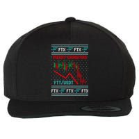 Merry Gainsmas FTX Crypto Cryptocurrency Funny Christmas Ugly Sweater Wool Snapback Cap