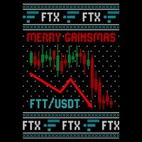 Merry Gainsmas FTX Crypto Cryptocurrency Funny Christmas Ugly Sweater Wool Snapback Cap