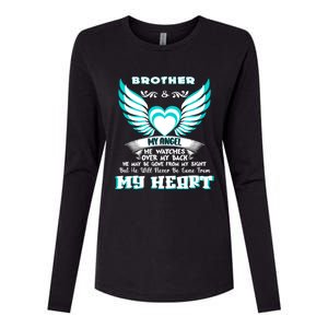 Memorial Gift For Gift Loss Of Brother Brother In Heaven Gift Womens Cotton Relaxed Long Sleeve T-Shirt